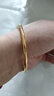 菜百首飾 黃金手鐲 足金百搭推拉式拋光素圈手鐲 計價(jià) 約24.85克 曬單實(shí)拍圖
