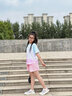 小豬彼特女童運(yùn)動速干衣套裝2025新款夏季跑步羽毛球訓(xùn)練服兒童休閑網(wǎng)球服 18908紫色+18410紫色【套裝】 120 cm 曬單實(shí)拍圖