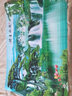 流水生財(cái)山水風(fēng)景畫(huà)唯美意境客廳招財(cái)裝飾掛畫(huà)迎客松瀑布背景壁畫(huà) A32PP膠—背面帶膠 80*120厘米 曬單實(shí)拍圖