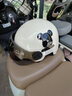 DYM3C認證電動(dòng)電瓶車(chē)頭盔男女士夏季防曬四季通用可愛(ài)安全帽國標半盔 3C乳白熊【防曬】 曬單實(shí)拍圖