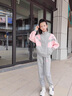 FNJ KIDS女童套裝秋冬新款洋氣中大童運動(dòng)衣服兒童棒球服兩件套 R802米色 150 (建議身高140-150cm) 曬單實(shí)拍圖