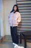 DXOT韓系甜美可愛棉服女2025年新款冬季小個(gè)子立領(lǐng)加厚保暖棉衣外套潮 粉紅色 M 曬單實(shí)拍圖