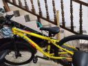 千里达（TRINX）K014山地自行车双碟刹避震前叉碟刹学生自行车青少年童车山地车 K014-24*12-白红 实拍图