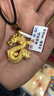 金萊緣黃金吊墜男士生肖龍足金999吊墜男掛墜男士足金項鏈金項鏈男款 重約4.5克 送黑繩 曬單實(shí)拍圖