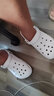 卡駱馳（crocs）洞洞鞋男女鞋貝雅一腳蹬穿沙灘鞋涼拖鞋 10126-100 M9W11 曬單實(shí)拍圖