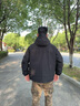 鴨鴨【王一博同款】羽絨服男士裝冬季加厚短款連帽工裝保暖外套上衣服 淺翠綠色 XL /180 曬單實(shí)拍圖