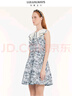 LULUALWAYS我愛(ài)露露24夏季新款甜美減齡氣質(zhì)名媛無(wú)袖短款連衣裙 灰色 L 曬單實(shí)拍圖