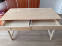 摩瑞迪實(shí)木書(shū)桌簡(jiǎn)易臺式電腦桌家用小戶(hù)型帶抽屜學(xué)習寫(xiě)字桌長(cháng)方形辦公桌 單桌原木80*60*75單抽 否 曬單實(shí)拍圖