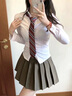 妙奕嘉jk制服套裝裙子百褶裙基礎(chǔ)款學(xué)院風(fēng)女裝夏季半身裙女裙子2025新款 學(xué)院風(fēng)襯衫+領(lǐng)帶+卡其百褶裙 S 曬單實(shí)拍圖