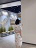 LISCN國風復古盤扣苧麻旗袍a字裙女夏季寬松氣質中長款棉麻短袖連衣裙 圖片色 XL 130-145斤 曬單實拍圖