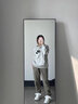 純棉連帽衛衣男情侶款秋冬加絨加厚保暖休閑寬松落肩大碼打底衫男 黑色 XL 曬單實(shí)拍圖