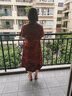 俞兆林（YUZHAOLIN）母親禮物連衣裙女2025夏季新款氣質顯瘦遮肚子中年媽媽洋氣裙子 803-紅色 常規(guī) 2XL 【建議125-140斤】 曬單實拍圖