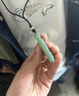 汐唯輕奢和田玉觀音吊墜男士青玉佛牌項鏈玉石玉佩送男友生日禮物 【觀音吊墜/尺寸約50*30MM】 曬單實拍圖