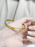 中國黃金（CHINA GOLD）足金星點(diǎn)手鐲女新款鐲子金手環(huán)紀念情人生日送女友38婦女節禮物 【空心加厚】56圈口 約5.5g 曬單實(shí)拍圖