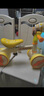 樂(lè )的Luddy兒童滑步車(chē)平衡車(chē)寶寶學(xué)步車(chē)溜溜車(chē)高度可調節的四輪滑行車(chē) 經(jīng)典款1025 黃色 小黃鴨+車(chē)鈴 曬單實(shí)拍圖