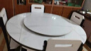 初屋 餐桌 实木岩板餐桌现代简约大理石餐桌椅组合可伸缩折叠吃饭桌子 1.20米黑白色【12MM雪山白】 一桌四椅 实拍图