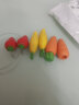 橡皮擦无屑干净无痕 水果创意造型文具学生文具儿童幼儿园小学生学习用品 2萝卜+2芒果+2草莓 实拍图