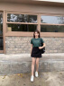 梵希蔓【凉感型】索罗娜短袖T恤女2024年夏新款印花简约宽松上衣 M6896 墨绿色 XL 晒单实拍图