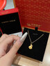 中國黃金（CHINA GOLD）黃金吊墜女款足金金錢福袋時(shí)尚項(xiàng)鏈情人節(jié)實(shí)用生日禮物送老婆愛人 足金金錢袋吊墜【贈(zèng)S925銀鏈】 約0.4g 曬單實(shí)拍圖