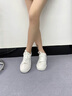 ELLE官方板鞋女鞋新款休閑透氣百搭厚底小白鞋子運(yùn)動(dòng)鞋 白色 37 (235mm) 標(biāo)準(zhǔn)碼 曬單實(shí)拍圖