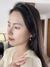 晶姿四葉草黃金耳環(huán)足金999耳飾輕奢長款耳墜女結(jié)婚送女友情人節(jié)禮物 藍(lán)鉆-足金999耳環(huán)項(xiàng)鏈一套 曬單實(shí)拍圖