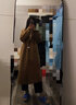 三只小山羊 經(jīng)典傳承 秋冬輕奢高級感雙面呢100純羊絨女士大衣 駝色 XS 曬單實拍圖