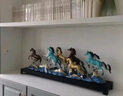京城世家八駿馬銅馬擺件萬馬奔騰別墅客廳裝飾品辦公桌面擺設(shè)喬遷開業(yè)禮品 萬馬奔騰 銅馬擺件 （禮盒包裝） 76*18*31cm 曬單實拍圖