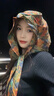 北極絨防曬帽子頭巾女雙面包頭遮陽絲巾帽一體夏季戶外網(wǎng)紅時(shí)尚薄款圍巾 萬花筒 曬單實(shí)拍圖
