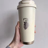 萬(wàn)娜 簡(jiǎn)約高顏值不銹鋼定制咖啡保溫杯吸管雙飲杯男女生隨行便攜ins 暮色黑-陶瓷內(nèi)膽 500ml 曬單實(shí)拍圖