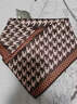 飛鷹城堡圍巾女士冬季圍脖三角巾保暖護頸懶人男女通用假領(lǐng)防寒套頭脖套 焦糖千鳥(niǎo)格（發(fā)1件） 曬單實(shí)拍圖