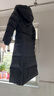 波司登（BOSIDENG）【反季】冬季泡芙羽絨服女長(zhǎng)款連帽加厚新國(guó)標(biāo)90絨商場(chǎng)同款外套 幻夜黑-自然光8633 S 160/84A 體重約100-110斤 曬單實(shí)拍圖