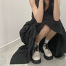 珂卡芙（KEKAFU）單鞋女鞋厚底樂福鞋女鞋2024春季新款英倫日系jk小皮鞋高跟鞋子女 米白色 37 曬單實拍圖