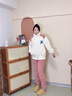 莫代爾睡衣女冬季珊瑚絨女士加絨加厚保暖秋冬女款法蘭絨新款家居服套裝 XDP7714粉白 M 體重80-105斤 曬單實(shí)拍圖