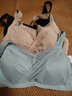 愛慕義乳（aimer latexbreast）愛慕新款義乳文胸假胸假乳房術后3A抗菌無鋼圈文胸夏季透氣花漾 綠松石藍 A80 曬單實拍圖