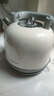 格立高電熱水壺燒開(kāi)水器304不銹鋼水壺自動(dòng)斷電大容量3-4人家用防濺出水口設計可折疊提手 3L 珍珠白 曬單實(shí)拍圖