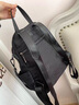 袋鼠印花牛津布雙肩包女2025防水輕便休閑旅游背包大容量?jì)捎冒?黑色 曬單實(shí)拍圖