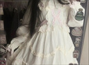 唐努烏洛麗塔裙子夢(mèng)境少女op學(xué)生Lolita優(yōu)雅連衣裙小公主裙子正禮物 泡芙OP粉色 L 曬單實(shí)拍圖
