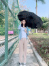 比得堡全自動(dòng)折疊雨傘加大加厚加固超大雙人雨傘晴雨兩用男女遮陽(yáng)太陽(yáng)傘 全自動(dòng)雙股60根梧桐米 12骨 曬單實(shí)拍圖