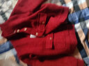 初申 短外套女圣诞新年红色小香风复古夹克外套上衣S13KF3860 红色 L  晒单实拍图