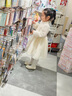 G.DUCKKIDS小黃鴨女童公主鞋24新款秋季兒童愛莎皮鞋防滑小女孩單鞋春秋女鞋 米白色 27內(nèi)長16.5cm 曬單實拍圖