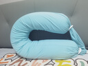 佳韻寶孕婦枕側睡枕托腹護腰長(cháng)條抱枕睡覺(jué)神器多功能糖果枕 鳶尾藍 曬單實(shí)拍圖