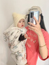EVEBABY嬰兒披風斗蓬秋冬外出防風保暖新生兒童寶寶擋風外套披肩加絨加厚 童話城堡 三層夾棉 加厚款 90 (建議身高50-95cm) 曬單實拍圖