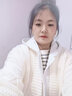 AEMAPE秋冬季慵懶風(fēng)毛衣開衫外套女2025新款高級感連帽假兩件針織衫上衣 米白色 均碼 (80-140斤拍) 曬單實拍圖