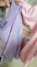 杭赫 【2件裝】新款棉女童衛衣洋氣兒童衣服女孩上衣T恤春秋裝打底衫 粉(四格貓)+紫(彩虹角馬) 130 建議身高120-130CM 曬單實(shí)拍圖