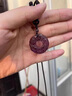 格諾曼恩紫水晶貔貅平安扣吊墜男士鑰匙扣掛件項鏈護身符 精美掛繩款 曬單實(shí)拍圖