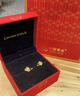 中國黃金（CHINA GOLD）愛心黃金耳釘足金心形耳環(huán)小眾養(yǎng)耳洞耳飾生日禮物女生 足金愛心耳釘 約1.6g【品牌禮盒】 曬單實(shí)拍圖