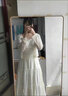 衣圖雅白色吊帶連衣裙子女春夏季2024新品高級感氣質(zhì)仙女收腰顯瘦中長(cháng)裙 吊帶裙 均碼【可備注碼數】 曬單實(shí)拍圖