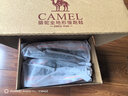 駱駝（CAMEL）男鞋大網(wǎng)面透氣夏季薄款輕便運動鞋休閑健步鞋不臭腳網(wǎng)鞋 深藍(lán)/桔紅 42 曬單實拍圖