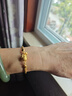 京越隆3D硬金999足金可愛(ài)KT貓黃金手鏈經(jīng)典光面光圈女款黃金手鐲 送女生 黃金KT貓鈴鐺款手鏈約5.4g 克重多退少補（手鏈可調節） 曬單實(shí)拍圖