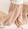 幼歌（YOUGE）嬰兒休閑清涼防蚊褲寶寶夏季新款彈力寬松運(yùn)動(dòng)燈籠褲子 卡其（66-90兩用襠） 100 cm 曬單實(shí)拍圖